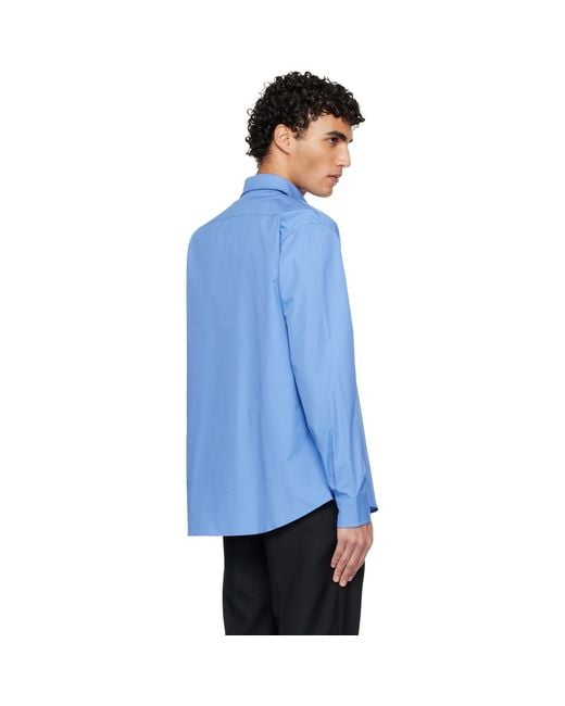 A.P.C. Blue Organic Cotton Shirt for men