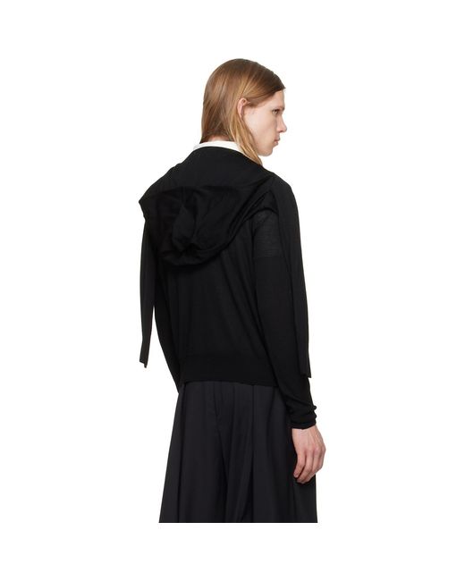 HODAKOVA Black Double Sleeve Sweater for men