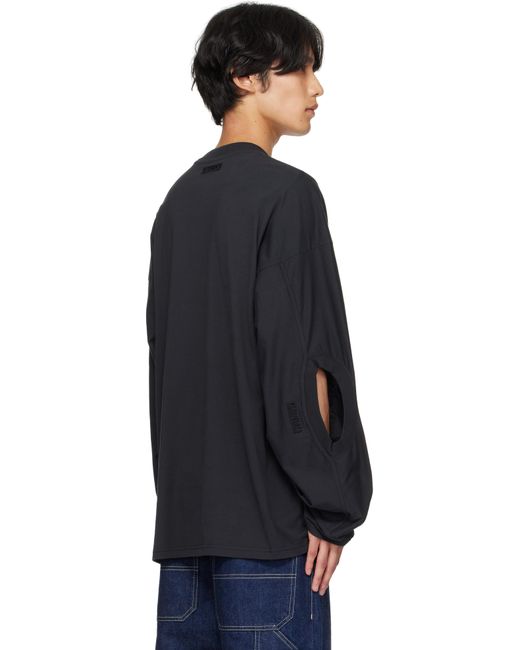 Vetements Blue Logo Cut-Up Longsleeve T-Shirt for men