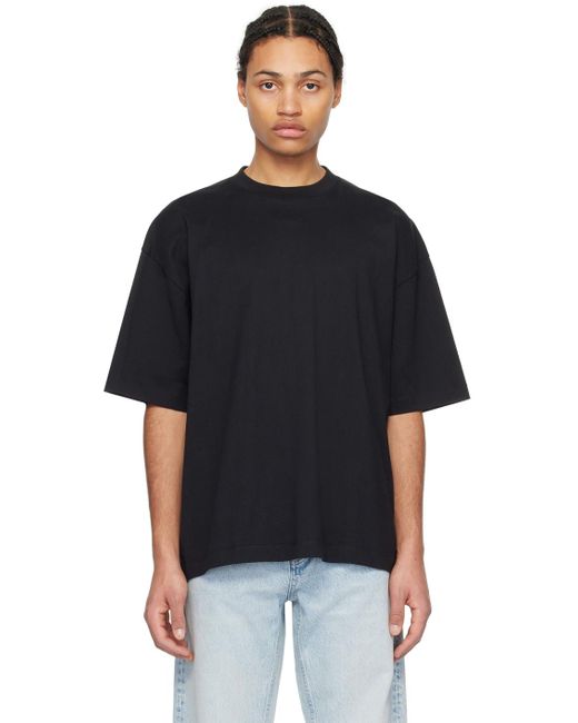 Hope Black Oversized T-shirt for men