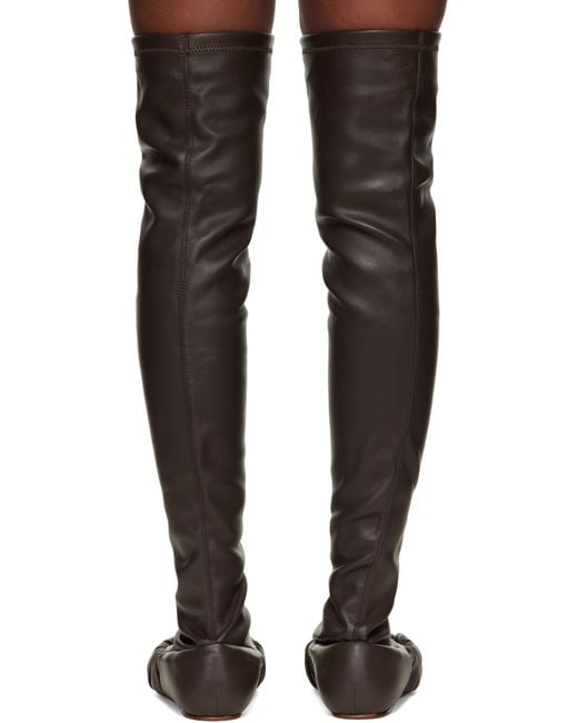 Yume Yume Black Overknee Ballerina Tall Boots