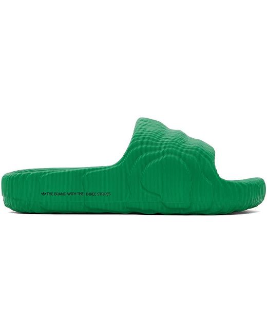 Sandales à enfiler adilette 22 vertes Adidas Originals pour homme en coloris Green