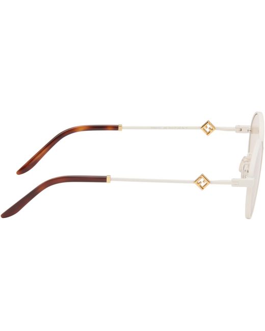 Fendi Natural Ff Diamonds Sunglasses