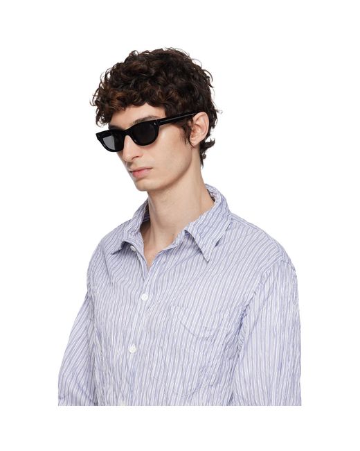Prada Gray Oval Sunglasses for men