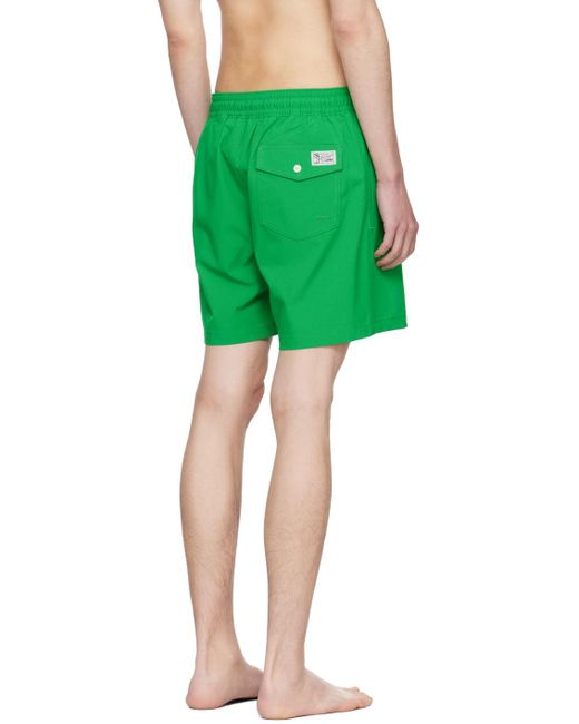 Polo Ralph Lauren Green Traveler Swim Shorts for men