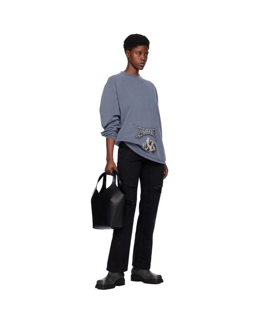 we11done Black Distressed Jeans