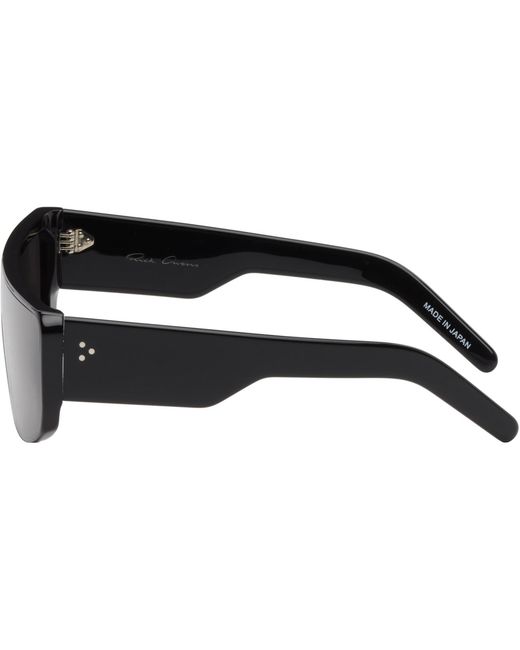 Rick Owens Black Temple Performa Sunglasses