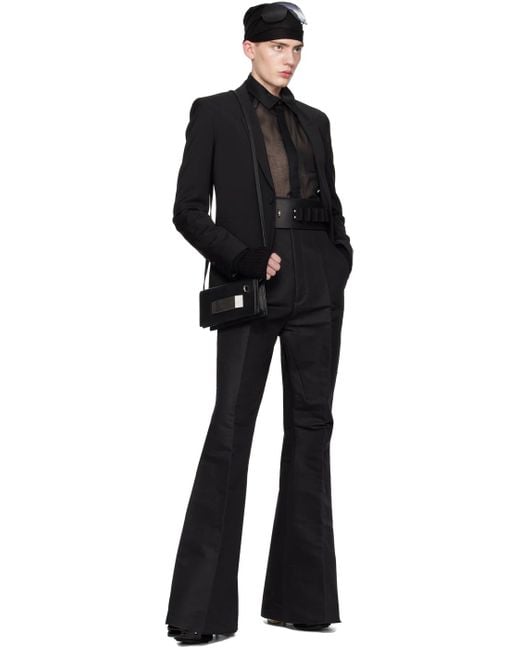 Rick Owens Black Office Shirt for men