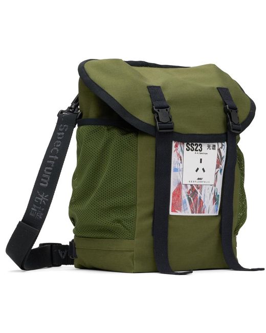 A.A.Spectrum光谱 Green Knapsack Messenger Bag for men