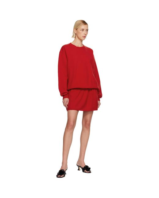Sandy Liang Red Kazia Knit Minidress