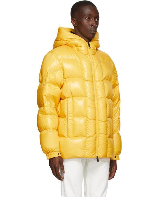 Moncler Synthetic Yellow Down Dougnac Jacket for Men | Lyst Canada