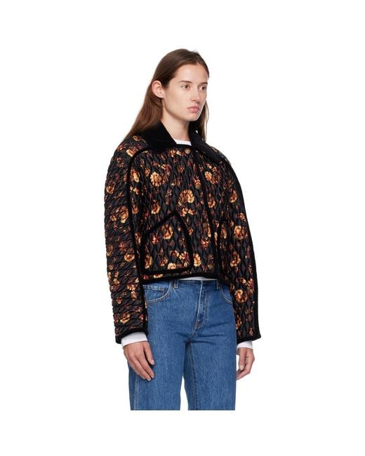 Burberry Black Quilted Jacket "Floriston"