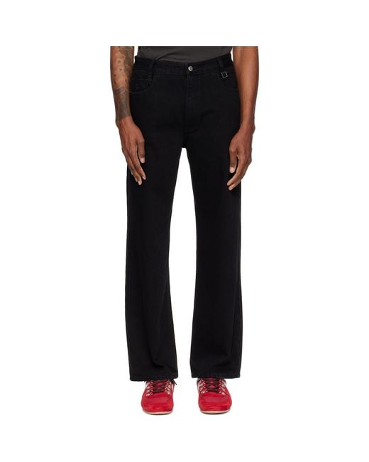 Wooyoungmi Black Straight Jeans for men