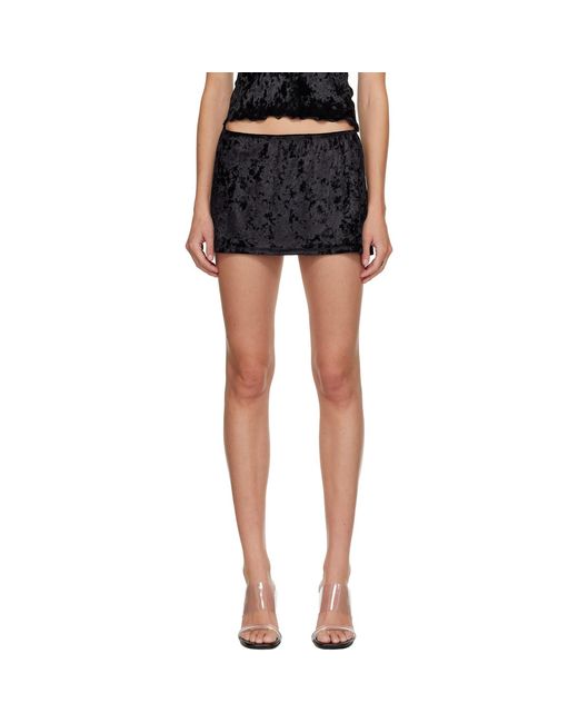 Maryam Nassir Zadeh Black Bisou Miniskirt