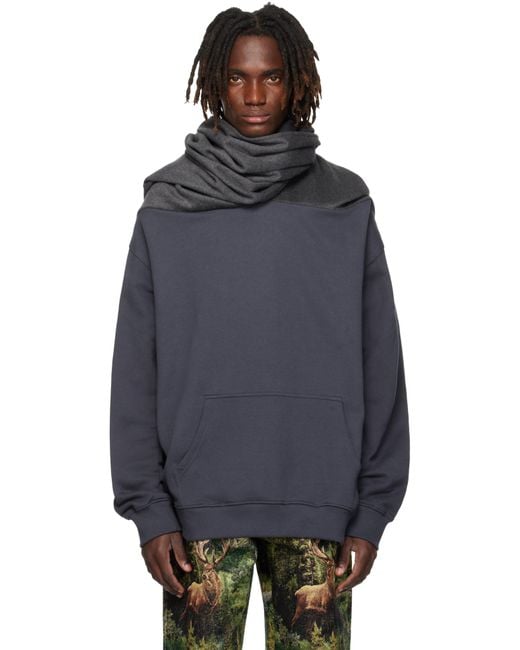 Bless Black Ssense Exclusive Loopsweater Hoodie for men