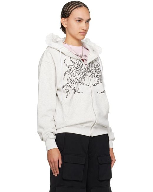 ONLINE CERAMICS Dilara Findikoglu Edition Bonnet Hoodie in White