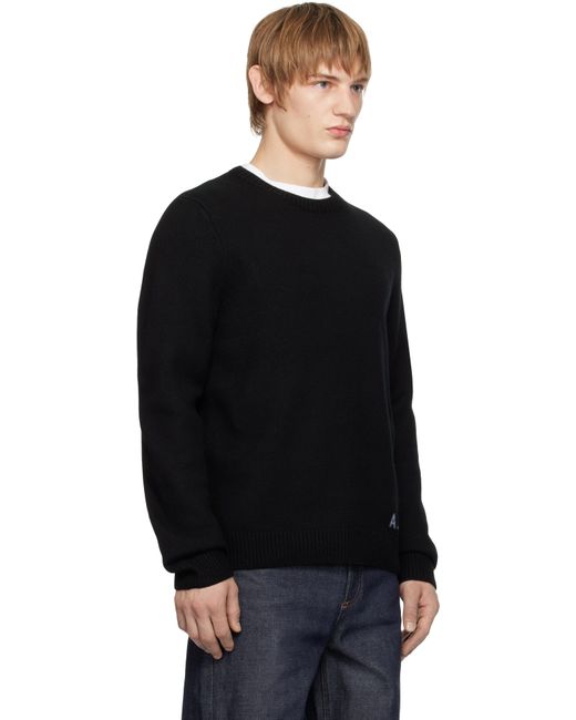 A.P.C. Black Edward Sweater for men