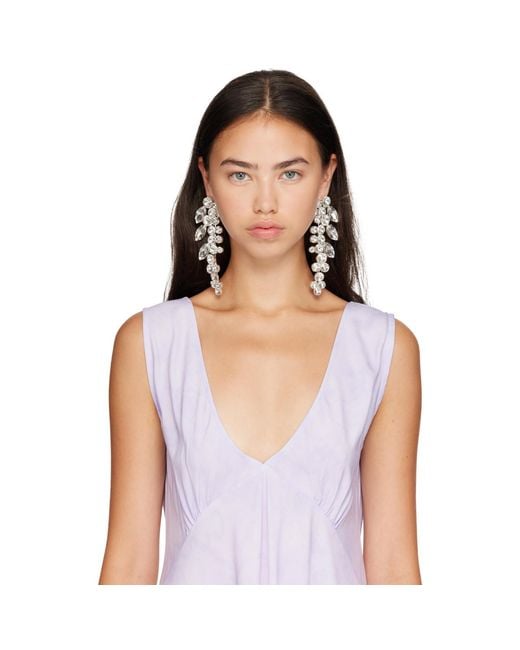Collina Strada White Chandelier Earrings