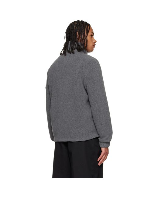 Moncler Gray Zip Up Jacket for men
