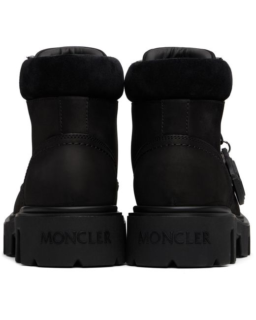 Moncler Black Peak City Ankle Boots for men