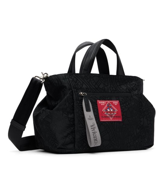 Vivienne Westwood Black Tangled Jacquard Orb Tote for men