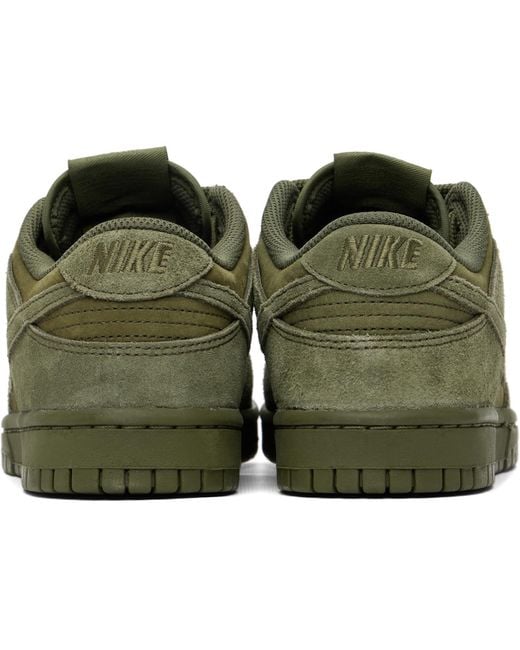 Nike Green Khaki Dunk Low Retro Se Sneakers for men