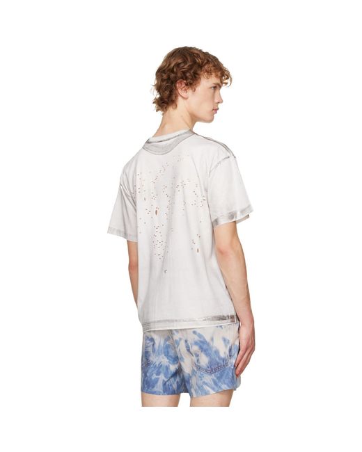 Satisfy White Mothtech Running T‑Shirt for men