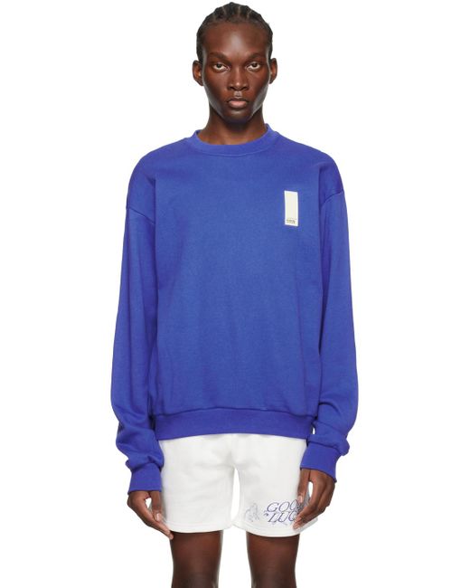 Pull Molletonné Bleu À Écusson Mr. Saturday pour homme en coloris Blue