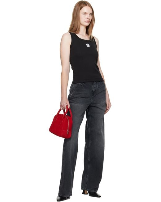 KENZO Black Paris 'Boke Flower 2.0' Rib Tank Top