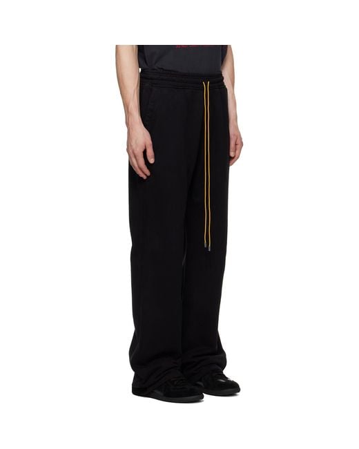 Rhude Black Classique Sweatpants for men