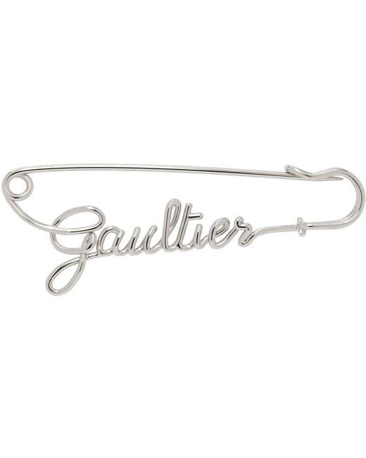 Jean Paul Gaultier Black 'the Gaultier Safety Pin' Brooch