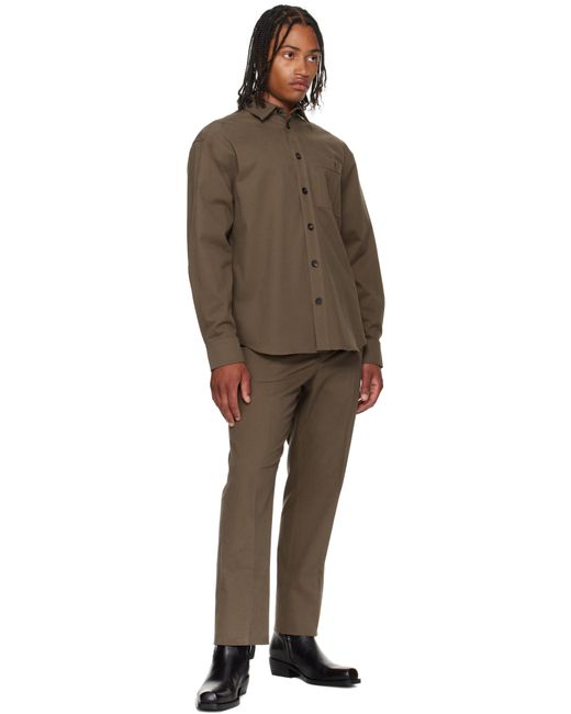 Ferragamo Multicolor Taupe Tailored Trousers for men