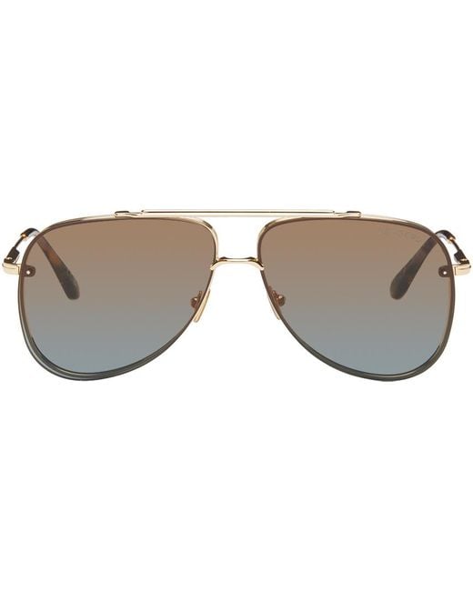 Tom Ford Black Gold Leon Sunglasses for men