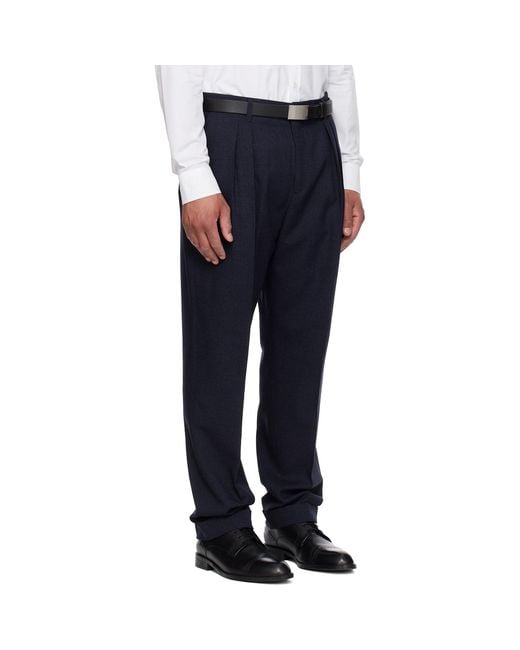 Paul Smith Blue Wool Trousers for men