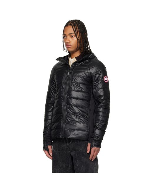 Canada Goose Black Hybridge Lite Hooded Down Jacket for men