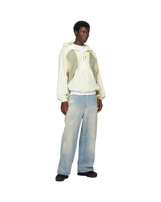Dime White Off- Tech Windbreaker Jacket for men