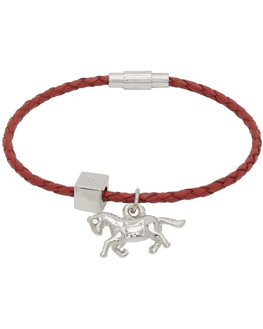 Marni Multicolor Red Graphic Charm Bracelet for men