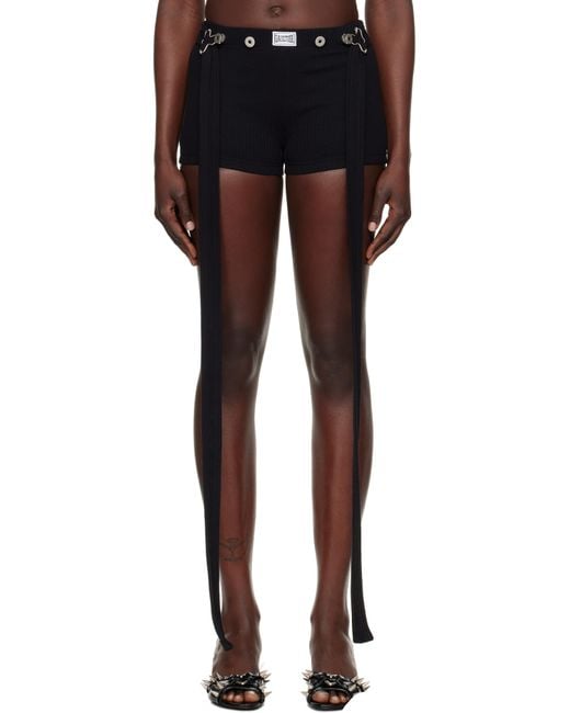 Jean Paul Gaultier ブラック The Patch ショートパンツ Black