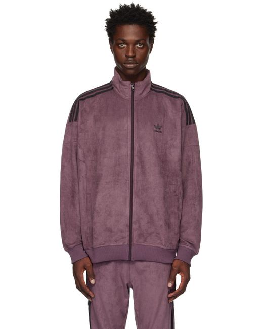 adidas Originals Adicolor Classics Plush Track Jacket in Purple for Men |  Lyst Canada