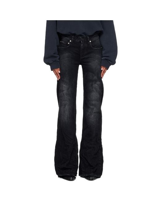 Balenciaga Blue Wide Leg Jeans