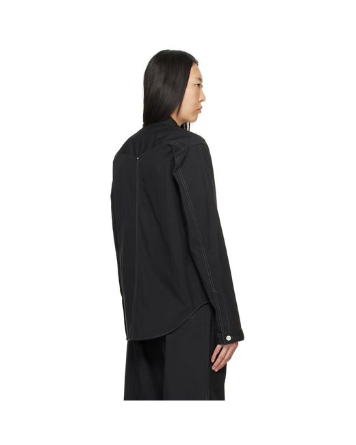 Dion Lee Black Rivet Denim Jacket