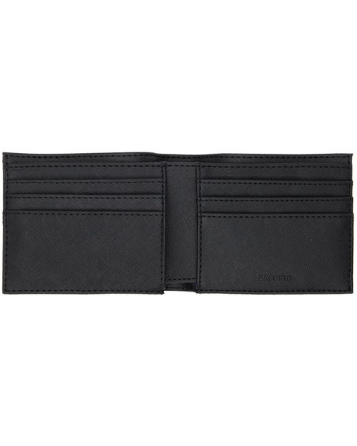 Lacoste Black Classic Small Wallet for men