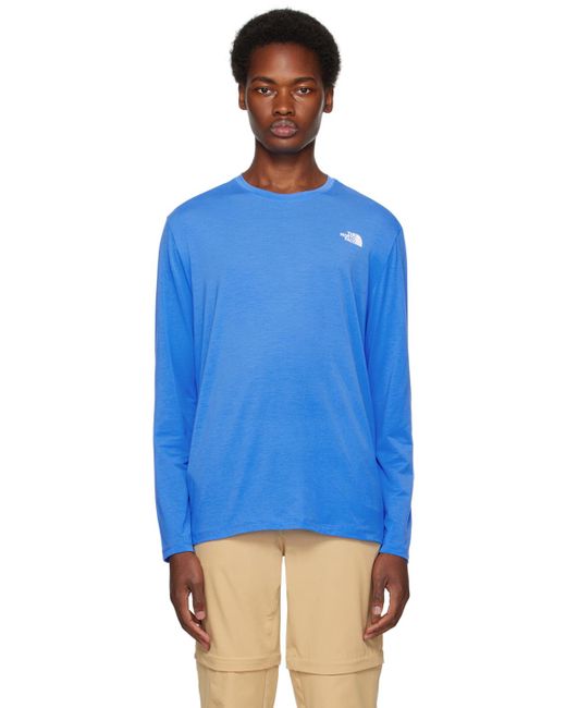 The North Face Blue Wander Long Sleeve T-shirt for men