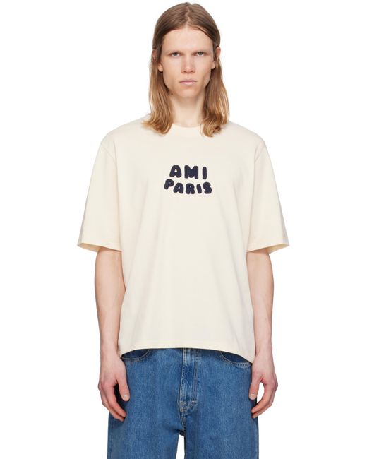 AMI Multicolor Cotton Patch T-Shirt for men