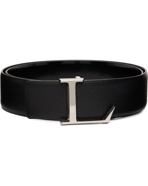 Lanvin Black Logo Belt for men