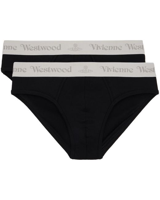 Ensemble de deux slips noirs Vivienne Westwood pour homme en coloris Black