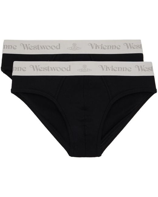 メンズ Vivienne Westwood ブリーフ 2枚セット Black