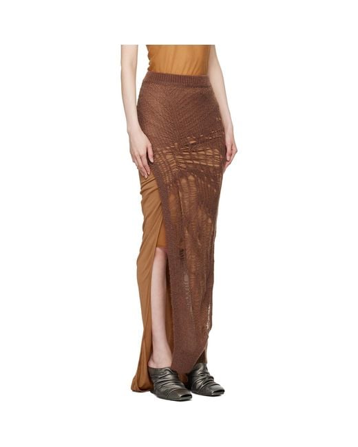 Rick Owens Multicolor Porterville Spider Ziggy Maxi Skirt