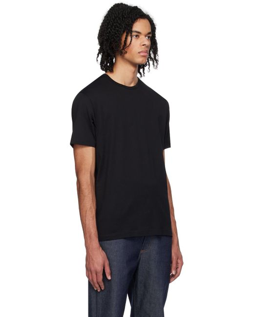メンズ Sunspel Classic Tシャツ Black