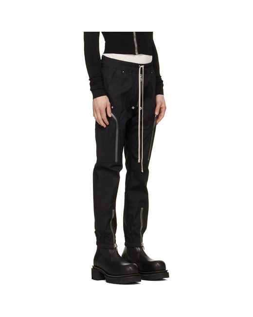 Rick Owens Black Tower Heizer Cargo Pants for men
